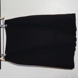 TAHARI Black Skirt Bottom Pleats 4